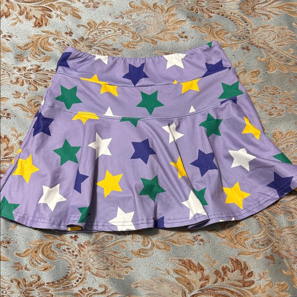 Mardi Gras Starry Kids Skort in Purple by [Brand]